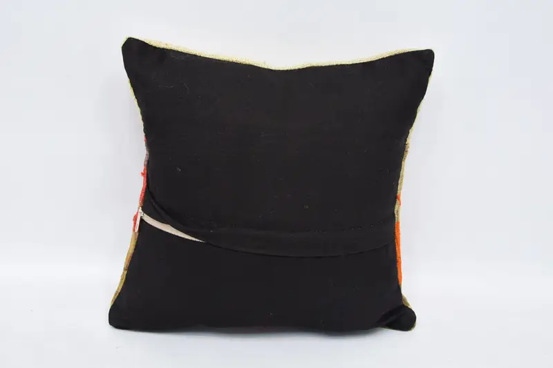 Home Decor Pillow, Vintage Kilim Pillow Pillow Sham, Cushion Cover, Pillow for Sofa, 12x12 White Pillow Sham, Square Throw Cushion, Turkish Pillow - 6