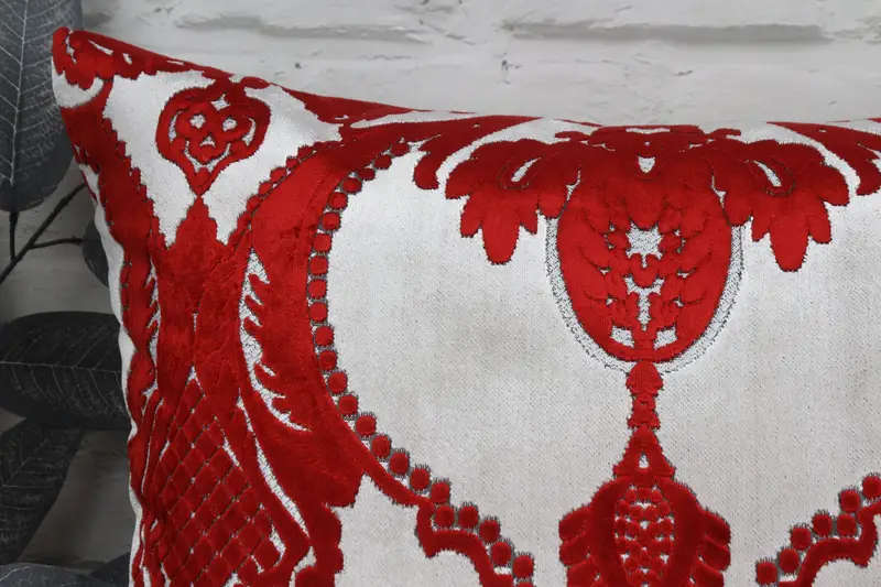 Pillow, Boho Pillow Sham Cover, 20x20 Red Cushion Cover, Throw Kilim Pillow, Interior Designer Pillow, Shabby Chic Pillow Sham - 2