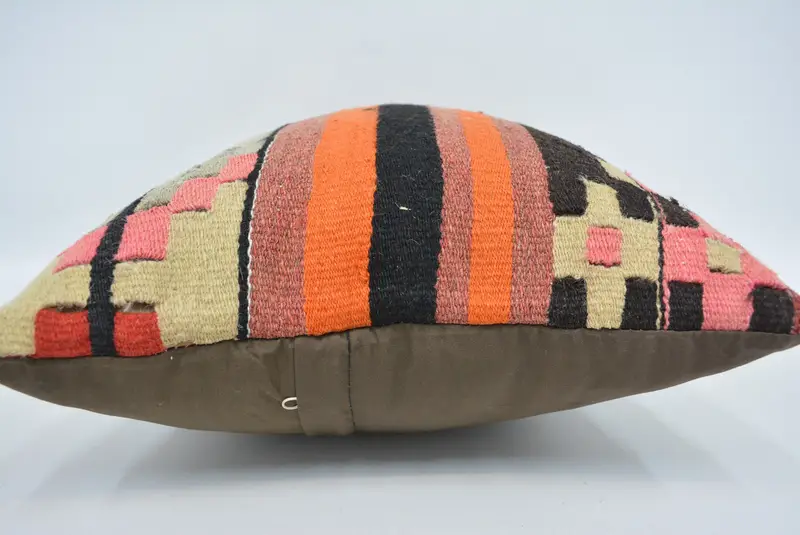 16x24 Orange Pillow Case, Accent Throw Cushion, Turkish Pillow, Hippie Throw Pillow, Vintage Kilim Pillow, Antique Pillows, Cushion Case - 5