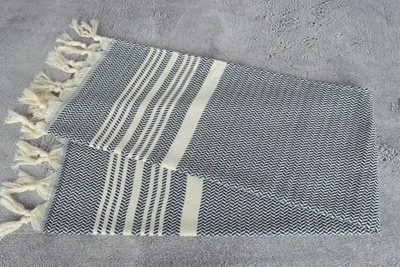 Decorative Towel, Turkish Hand Towel, Spa Towel, 40x18 Cotton Striped Towel, Turkish Towel Hand Towel, Home Decor Gifts, Small Towel, Wedding Gift - 6