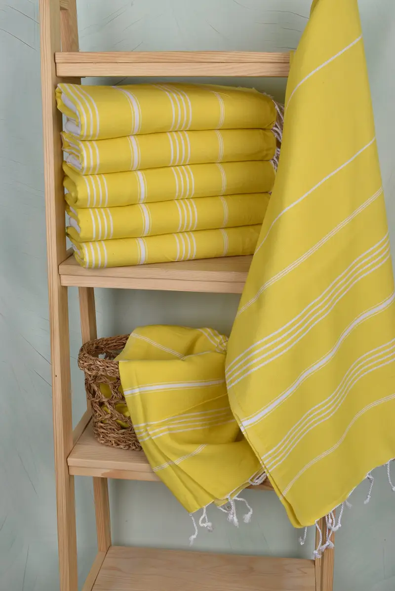 Summer Gift Ideas, Engagement Gift, Absorbent Turkish towel, Wedding Gifts Towel, Custom Beach Towel, 70x40 Cotton Striped Towel, Embroidery Towel - 3