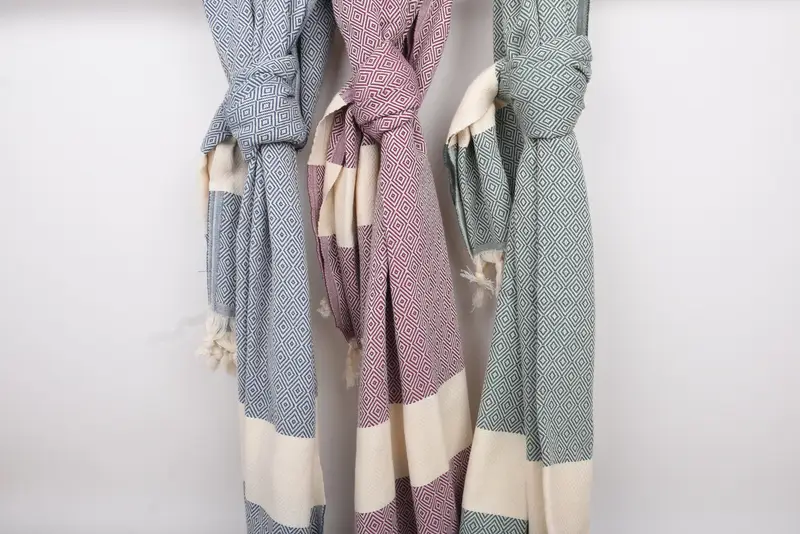 Wedding Gift, 36x20 Cotton Diamond Towel, Holiday Towel, Small Bath Towels, Monogram Kitchen Towel, Beach Wedding Favor, Gift Boxes Tea Towels - 6