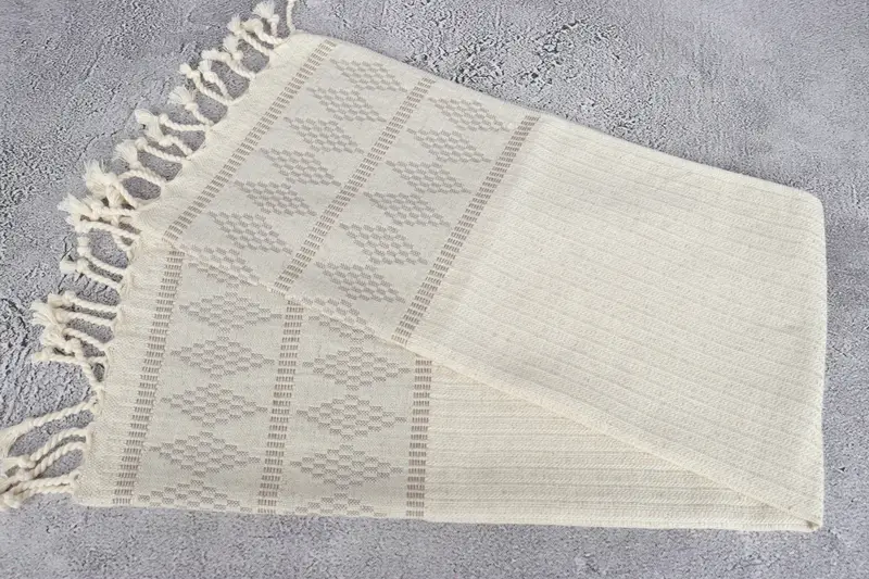 Bridesmaid Gifts, Summer Gift, Home Gift, Turkish Towel Hand Towel, Housewarming Gift, Personalized Kitchen Towel, 40x20 Linen Kilim Design Towel - 6