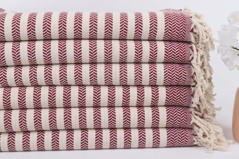 Turkish Towel Personalized, Hammam towel, Home Decor Gifts, 70x40 Cotton Chevron Towel, Personalized Beach Towel, Best Friend Christmas Gift - 3
