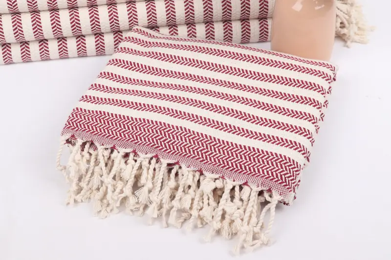 Turkish Towel Personalized, Hammam towel, Home Decor Gifts, 70x40 Cotton Chevron Towel, Personalized Beach Towel, Best Friend Christmas Gift - 5