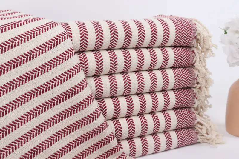 Turkish Towel Personalized, Hammam towel, Home Decor Gifts, 70x40 Cotton Chevron Towel, Personalized Beach Towel, Best Friend Christmas Gift - 1