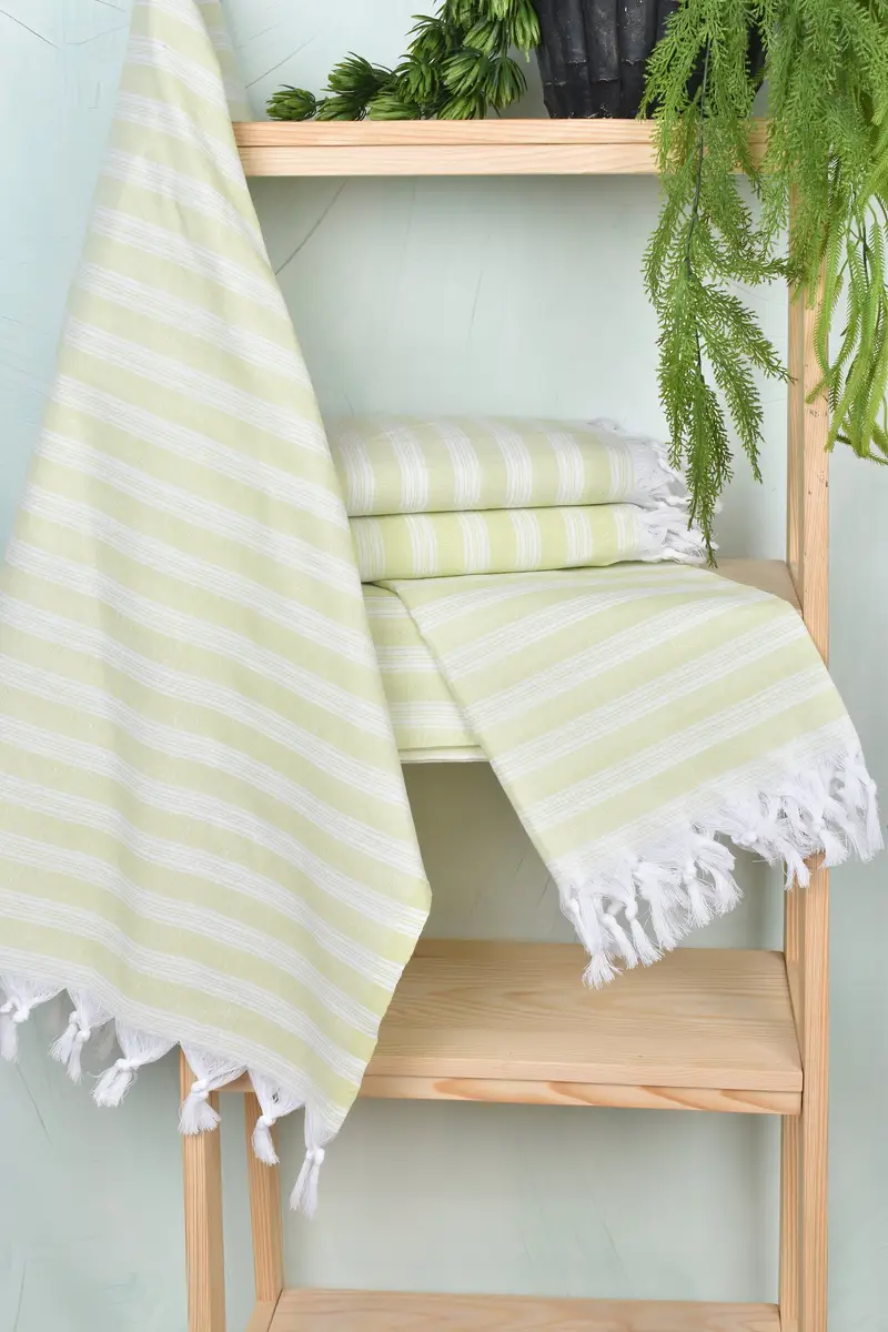 Quick-dry towel, Bridesmaid Gift Towel, Monogram Beach Towel, 70x40 Cotton Striped Towel, Custom Gifts, Turkish beach towel with fringe, Gym Towel - 6
