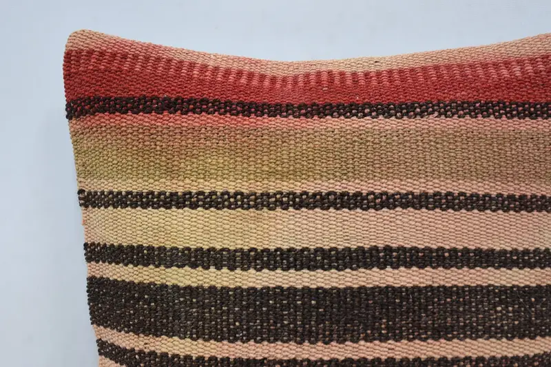 Kilim Pillow, Cushion Case, Gift Pillow, Ikat Cushion, Tapestry Pillow Cover, Accent Pillow, 14x14 Red Cushion, Throw Kilim Pillow - 2