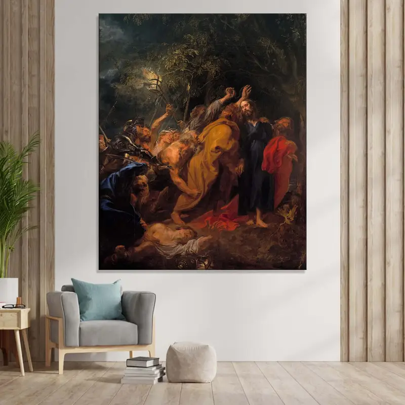 The Betrayal of Jesus Christ, by Anthony van Dyck, Museum Quality, The Taking of Christ, Religious Fine Art, Oil Painting, Wall Art Canvas - 4
