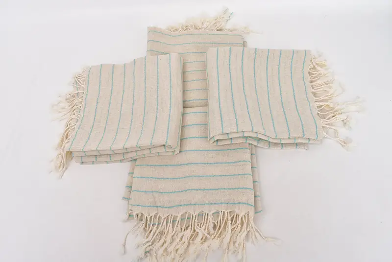 Gift For Her, Custom Beach Towel, Sand-free peshtemal towel for the beach, Personalize Gift, Lightweight towel, 70x38 Cotton Striped Towel - 6