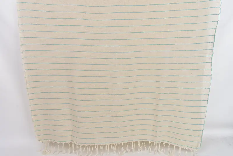 Gift For Her, Custom Beach Towel, Sand-free peshtemal towel for the beach, Personalize Gift, Lightweight towel, 70x38 Cotton Striped Towel - 8