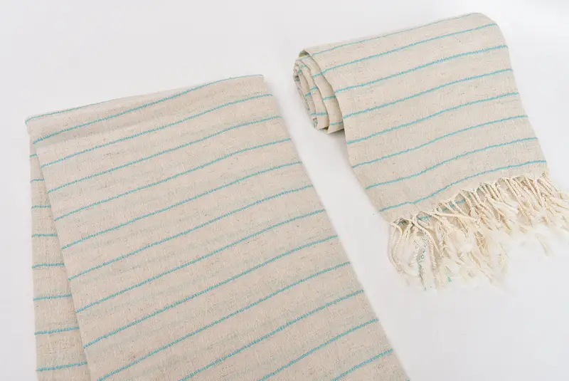 Gift For Her, Custom Beach Towel, Sand-free peshtemal towel for the beach, Personalize Gift, Lightweight towel, 70x38 Cotton Striped Towel - 7