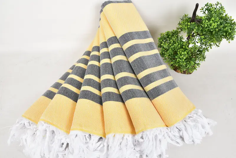 Embroidered Towel, Gift For The Home Decor, Bachelor Bachelorette Party Favors, Bachelor Gift, Cotton towel, 68x36 Cotton Chevron Towel, Guest Towel - 4