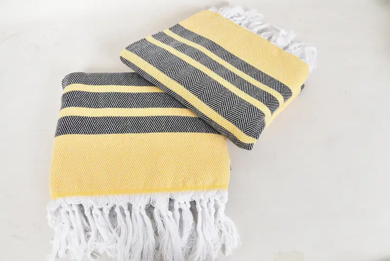 Embroidered Towel, Gift For The Home Decor, Bachelor Bachelorette Party Favors, Bachelor Gift, Cotton towel, 68x36 Cotton Chevron Towel, Guest Towel - 6