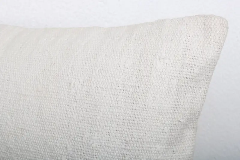 Vintage Pillow, Southwestern Pillow Cover, 12x20 White Pillow Case, Boho Pillow, Christmas Pillow Sham, Cushion Cover, Vintage Kilim Pillow - 5