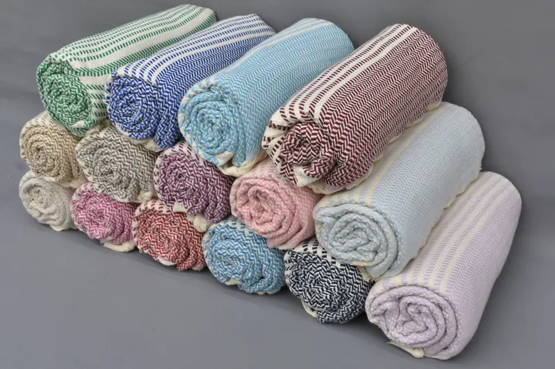 Turkish Towel Monogram, 70x40 Cotton Striped Towel, Custom Towel, Bridesmaid Gift Towel, Cotton towel, Handmade Turkish Towel, Wedding For Favor - 6