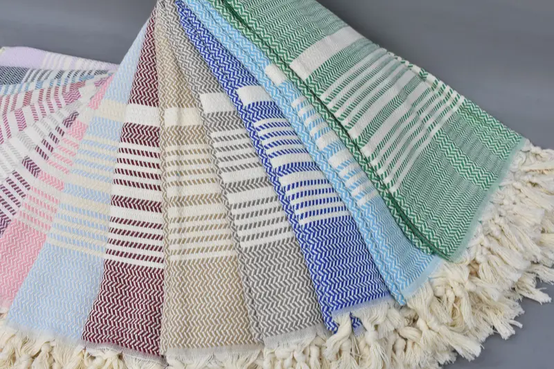 Turkish Towel Monogram, 70x40 Cotton Striped Towel, Custom Towel, Bridesmaid Gift Towel, Cotton towel, Handmade Turkish Towel, Wedding For Favor - 5