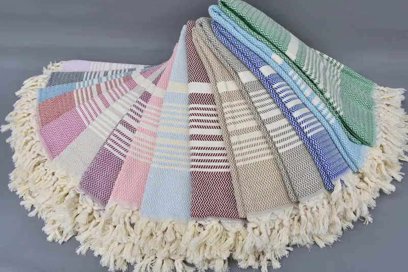 Turkish Towel Monogram, 70x40 Cotton Striped Towel, Custom Towel, Bridesmaid Gift Towel, Cotton towel, Handmade Turkish Towel, Wedding For Favor - 4