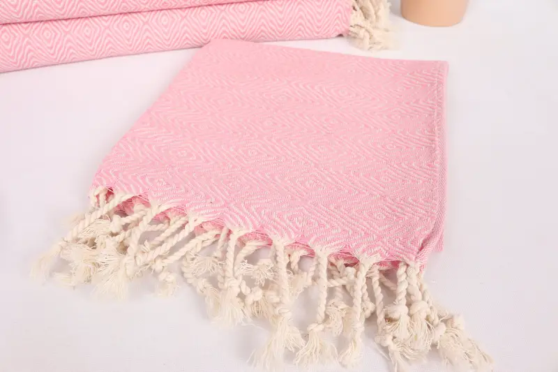 Bridesmaid Gifts, Bachelorette Party Favors, Summer Towel, Personalized Gift, Turkish Hand Towel, Travel Towel, 36x18 Cotton Zigzag Diamond Towel - 5