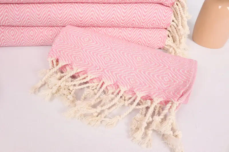 Bridesmaid Gifts, Bachelorette Party Favors, Summer Towel, Personalized Gift, Turkish Hand Towel, Travel Towel, 36x18 Cotton Zigzag Diamond Towel - 4