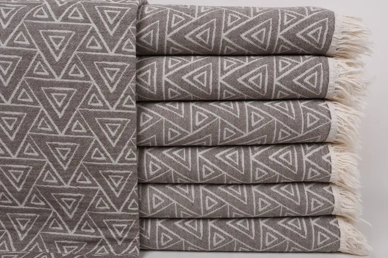70x36 Cotton Geometric Towel, Decorative Towel, Beach Theme Wedding Gift, Peshtemal, Spa Towel, Organic towel, Best Beach Towel, Turkish beach towel - 1