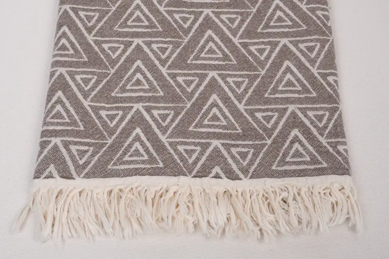 70x36 Cotton Geometric Towel, Decorative Towel, Beach Theme Wedding Gift, Peshtemal, Spa Towel, Organic towel, Best Beach Towel, Turkish beach towel - 4