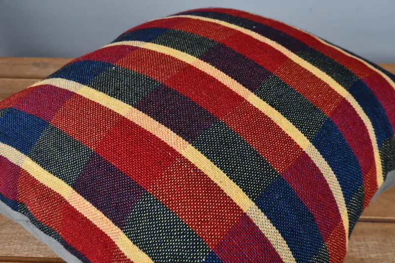 Pillow for Sofa, Office Chair Cushion, Pillow for Couch, Cushion Cover, 16x16 Red Cushion, Boho Pillow, Square Throw Cushion Cover - 5