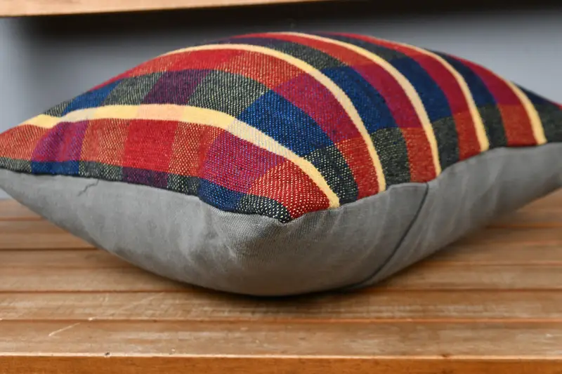 Pillow for Sofa, Office Chair Cushion, Pillow for Couch, Cushion Cover, 16x16 Red Cushion, Boho Pillow, Square Throw Cushion Cover - 3