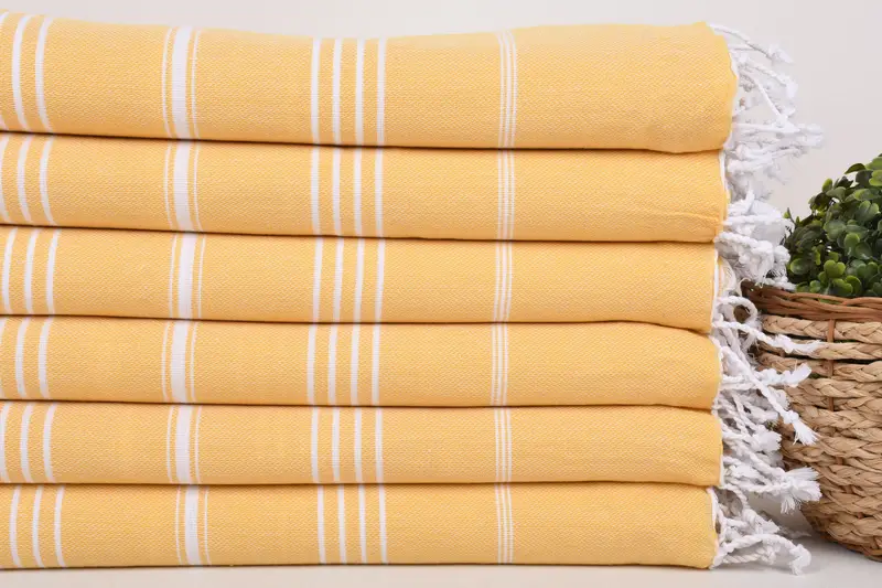 Custom Beach Towel, Travel Towel, Personalized Turkish Beach Towel, Personalize Gift, Summer Gift, Organic towel, 70x40 Cotton Striped Towel - 2