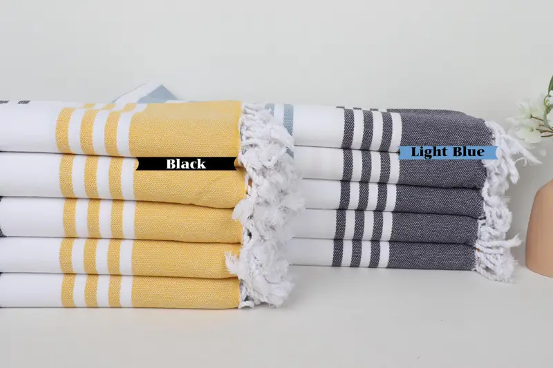 Bachelorette Party Favors, Bachelor Party Gifts, Custom Gift, Best Wedding Gift, Bridal Shower Gift, 70x36 Cotton Striped Towel, Beach Towel Bulk - 1