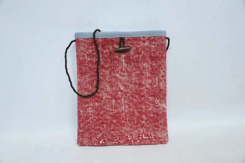 Bolso de hombro de lana con motivo vintage, bolso Kilim