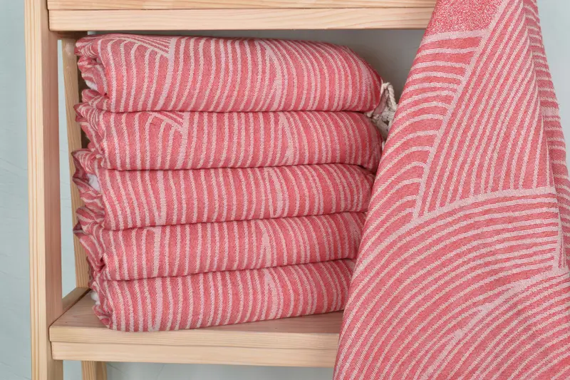 Handmade Gift, Turkish Towel USA, Unique Wedding Gift, Cotton towel, 68x40 Cotton Striped Design Towel, Bachelorette Party Decorations, Summer Towel - 3