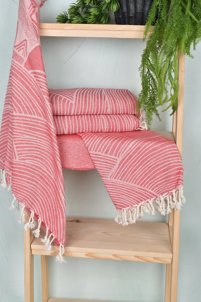 Handmade Gift, Turkish Towel USA, Unique Wedding Gift, Cotton towel, 68x40 Cotton Striped Design Towel, Bachelorette Party Decorations, Summer Towel - 14