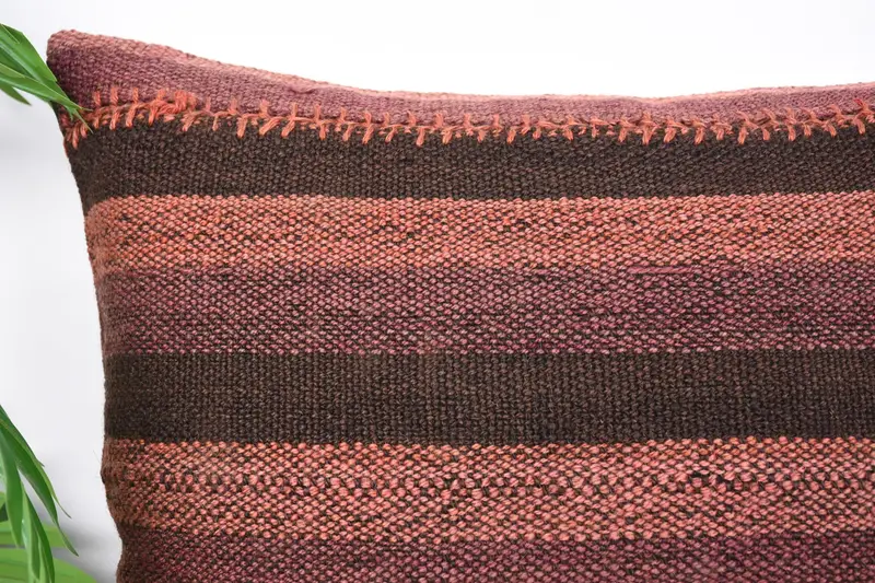 Outdoor Bolster Cushion Case, 20x20 Brown Pillow, Pillow Sham, Boho Pillow, Boho Pillow Sham Cover, Toss Pillow, Gift Pillow, Tribal Pillow Case - 2