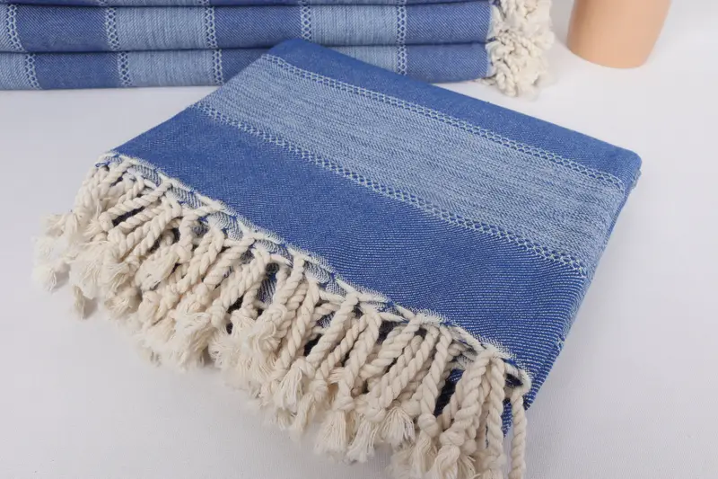 Bridal Shower Gift, Wedding Gift, Bachelor Party Favors, Wedding Gifts Towel, 68x36 Cotton Striped Towel, Beach Size Towel, Christmas Favors - 5