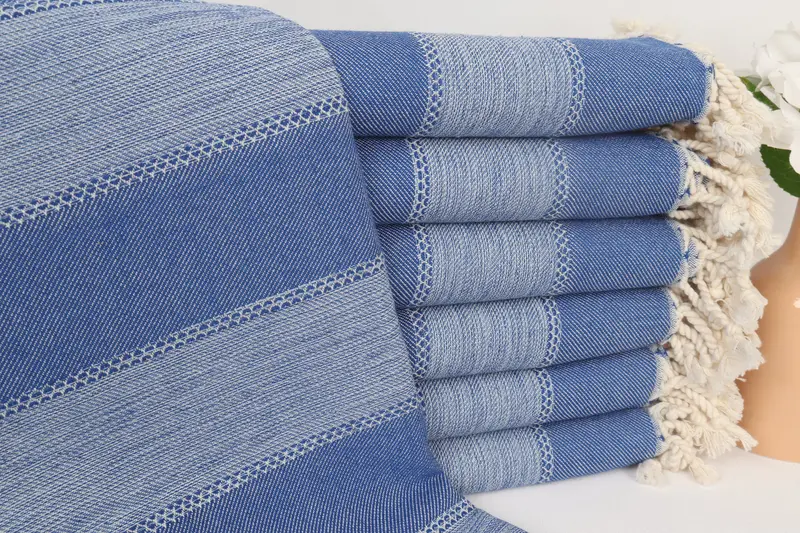 Bridal Shower Gift, Wedding Gift, Bachelor Party Favors, Wedding Gifts Towel, 68x36 Cotton Striped Towel, Beach Size Towel, Christmas Favors - 1