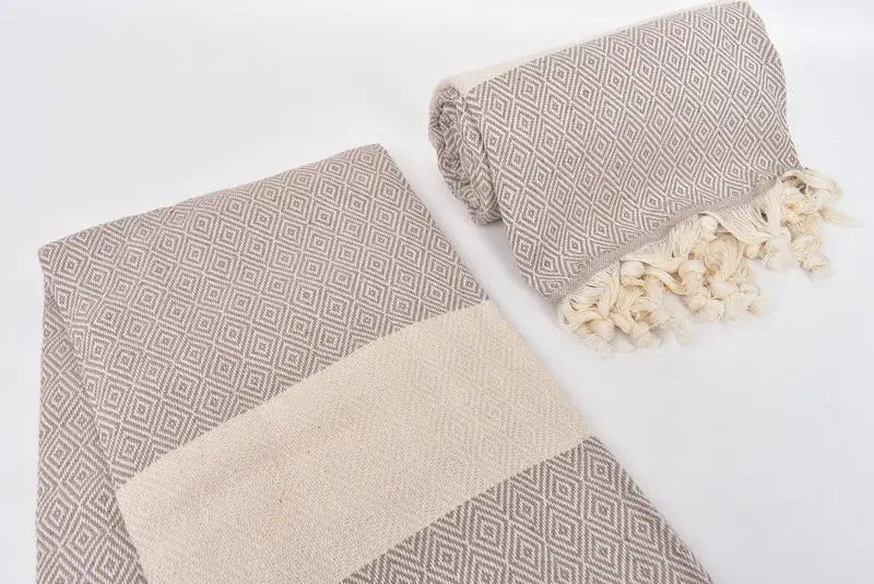 Gym Towel, Bulk Order Towel, Bridesmaid Gift Towel, Beach towel, Hammam towel, 70x40 Cotton Diamond Towel, Bathroom Towel, Custom Wedding Towel - 7
