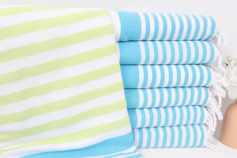 Gift For The Home, Custom Wedding Gifts, 84x64 Cotton Striped Towel, Turkish Cotton Throw Blanket, Bachelorette Party Favors, Woven Throw Blanket - 1