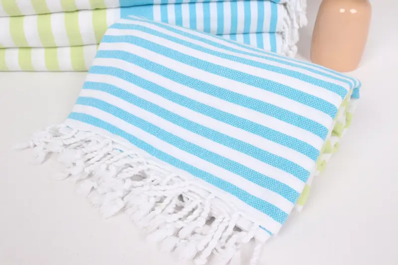 Gift For The Home, Custom Wedding Gifts, 84x64 Cotton Striped Towel, Turkish Cotton Throw Blanket, Bachelorette Party Favors, Woven Throw Blanket - 4