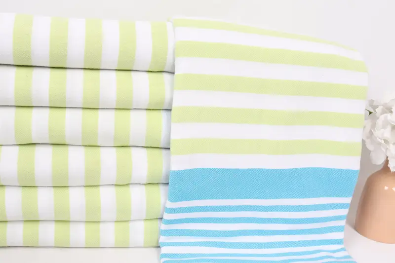 Gift For The Home, Custom Wedding Gifts, 84x64 Cotton Striped Towel, Turkish Cotton Throw Blanket, Bachelorette Party Favors, Woven Throw Blanket - 2