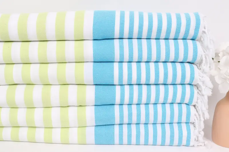Gift For The Home, Custom Wedding Gifts, 84x64 Cotton Striped Towel, Turkish Cotton Throw Blanket, Bachelorette Party Favors, Woven Throw Blanket - 3