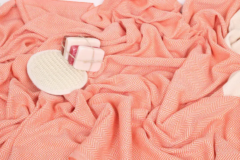 70x40 Cotton Herringbone Towel, Turkish beach towel, Customized Towels, Absorbent Turkish towel, Pool Towels, Custom Name Towel, Lightweight towel - 7