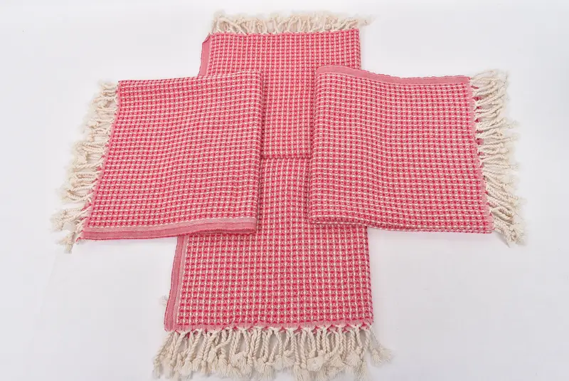 Türk el havlu, mutfak havlu, küçük banyo havlu, 44x22 pamuklu waffle havlu, benzersiz hediye, bekarlık parti süslemeleri, spa havlu, Noel hediyeleri - 6