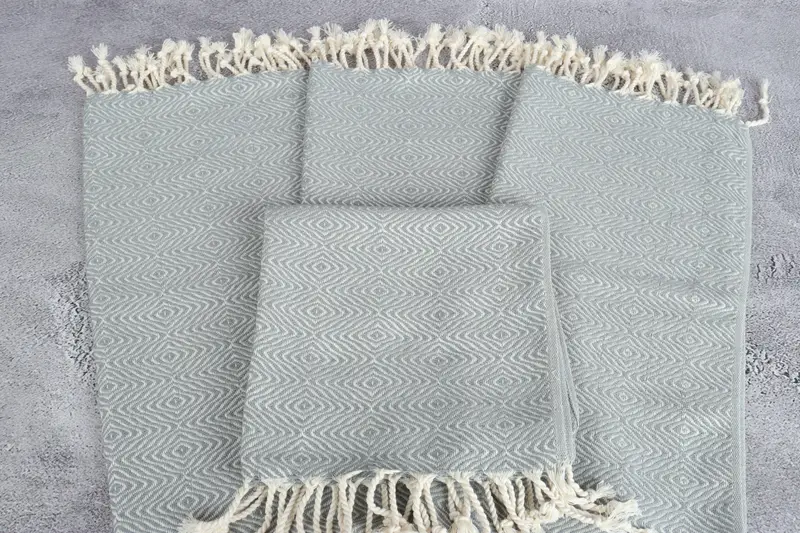 Turkish Tea Towel, Gift For Him, 36x18 Cotton Zigzag Diamond Towel, Turkish Towel Hand Towel, Bridesmaid Gifts, Bridal Shower Gift, Halloween Gifts - 4
