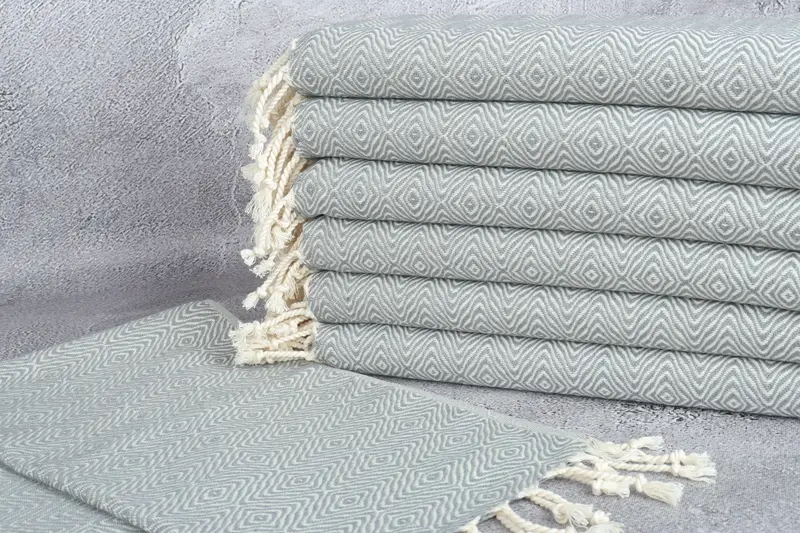 Turkish Tea Towel, Gift For Him, 36x18 Cotton Zigzag Diamond Towel, Turkish Towel Hand Towel, Bridesmaid Gifts, Bridal Shower Gift, Halloween Gifts - 2