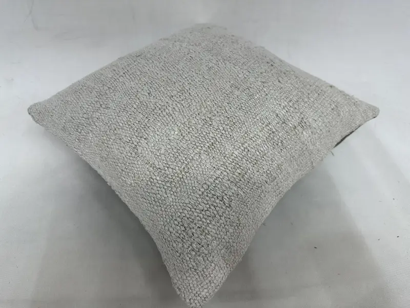 Cushion, Patio Pillow, Tribal Pillow Sham, Boho Pillow Sham Cover, Vintage Kilim Throw Pillow, 16x16 White Cushion Case, Pillow for Sofa - 6
