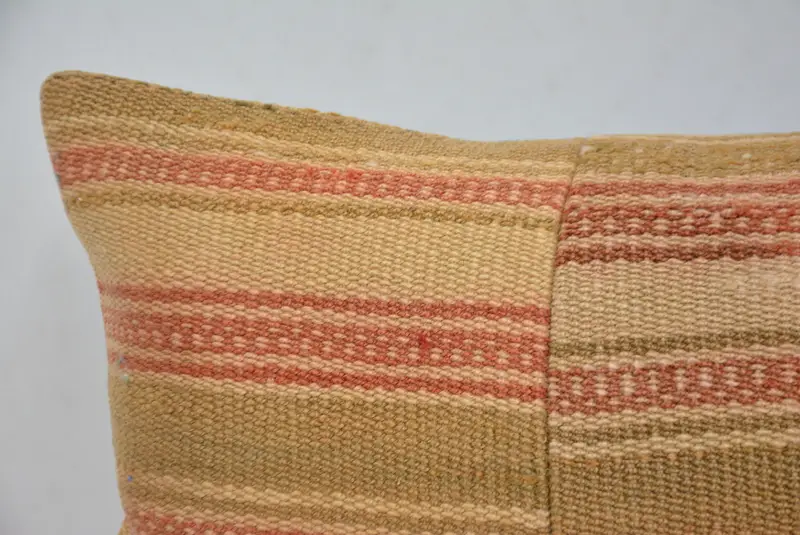 Vintage Kilim Throw Pillow, Pillow for Couch, Yoga Pillow, Home Decor Pillow, Turkish Bench Cushion, 12x24 Red Pillow Cover, Cushion - 2