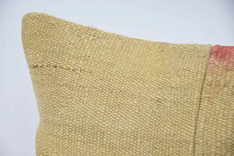 Cushion Case, Outdoor Patio Pillow Case, 12x36 Beige Pillow, Kilim Cushion Sham, Vintage Kilim Pillow, Sofa Bolster Cushion Case, Pillow for Sofa - 2