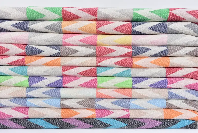 Bridesmaid Gift Towel, 70x40 Cotton Zigzag Design Towel, Spa Towel, Travel towel, Summer Gift Ideas, Halloween Gifts, Towel With Name, Custom Gift - 2