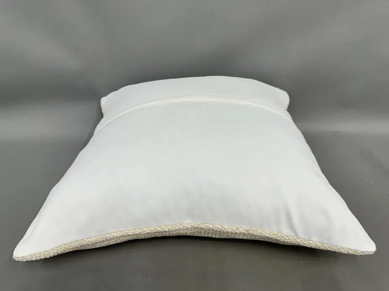 Interior Designer Pillow, Kilim Cushion Sham, 24x24 White Pillow Cover, Pillow Cover, Sofa Cushion, Pillow for Couch, Neutral Cushion Case - 7